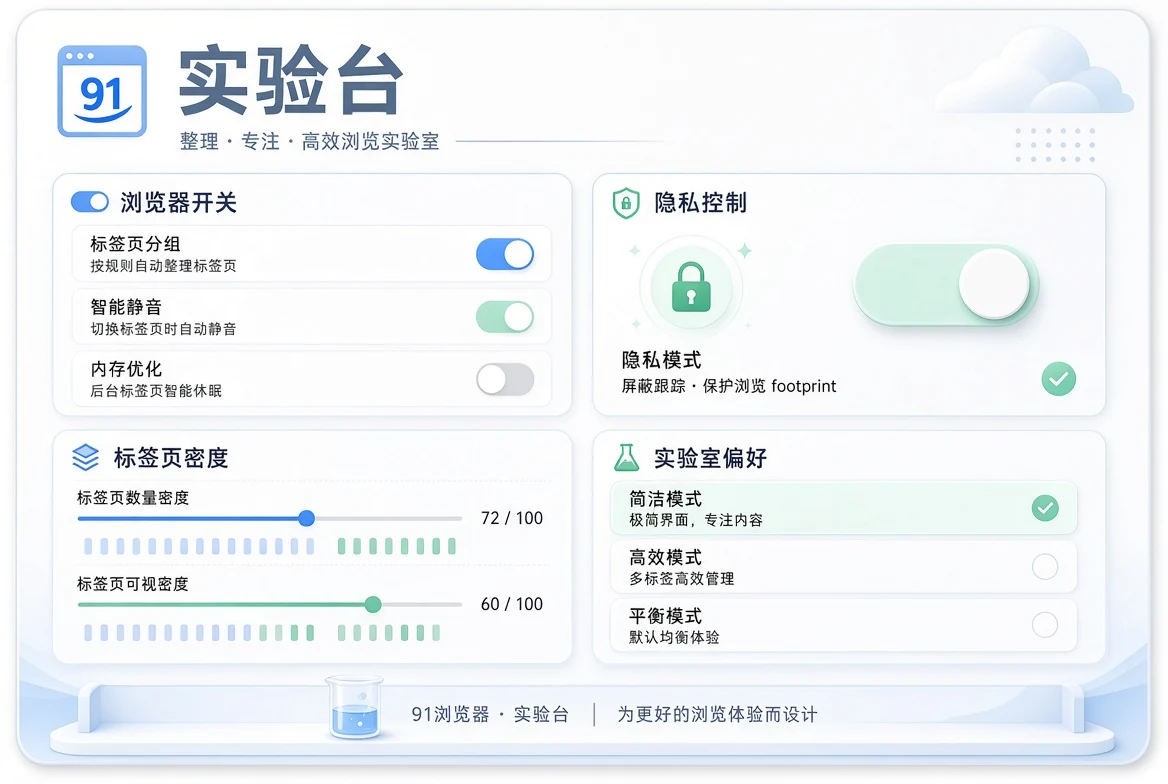 实验台浏览体验视觉